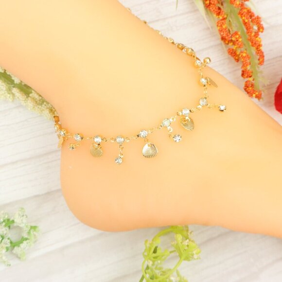 "Handmade Anklet – Elegant & Delicate Jewelry for Women | UNVRC1301 - Picture 7 of 10